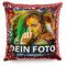 Tassendruck Foto-Kissen mit bedruckten roten Wendepailletten Selbst gestalten (40 x 40 cm) - mit Foto individuell Bedruckt/Personalisierte Geschenk-Idee/Deko-Kissen inkl. Füllung