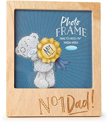 Me To You No1 Dad Tatty Teddy Bilderrahmen, Holz, 10 x 10 cm