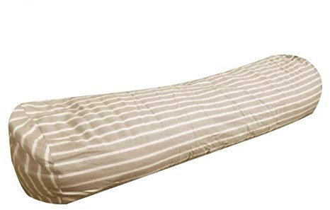 laurentmortreux 3439 - Cuscino cilindrico grande, 140 cm, colore: Marrone