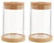 Angoily 2Pcs Glas Pflanzer Hydro Vase mit Holz Deckel Pflanzer Birne Glas Vase Propogation Station für Hydrokultur Pflanzen Home Büro Garten Dekoration