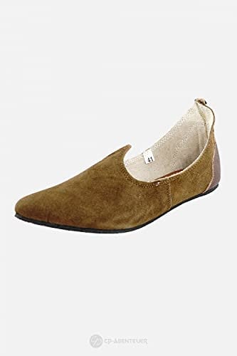 Mittelalter Schuhe Echt Leder Rauhleder LARP Braun Schuhgröße 42