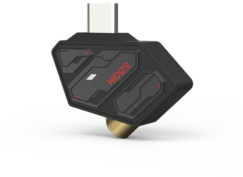 HIDIZS SD2 Amplificateur de casque portable Type-C vers adaptateur 3,5 mm Dongle DAC Décodeur audio haute résolution avec haute qualité audio, Noir