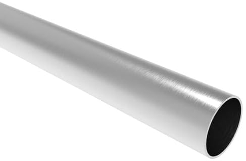 Sellon24® Edelstahl V2A Rundrohr Edelstahlrohr Ø 42,4 x 2,0 mm Rohr K320 Handlauf Geländerrohr 100-200 cm (150 cm)