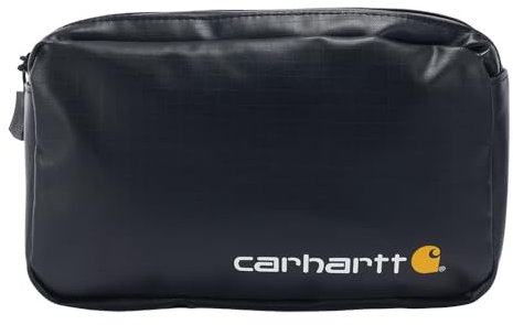 Carhartt Unisex Cargo Series Rain Defender Tasche, Reißverschluss-Aufbewahrungstasche mit Durchpasshülle für Gürtel Beutel, Schwarz, Einheitsgröße
