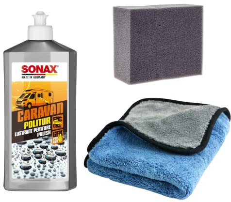 SONAX CARAVAN Politur 500 ml SET 3-teilig