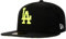 New Era 59Fifty MLB Neon Logo Dodgers Cap Basecap Baseballcap Fitted Flat Brim LA Los Angeles (8 0/0 (63,5 cm) - schwarz)