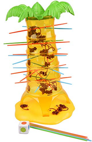 JUDEWY Multiplayer-Brettspiel Monkey Drop Game Monkey Kletterbaum Früherziehung Spielzeug