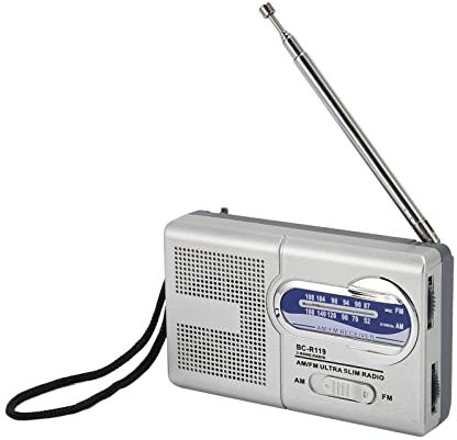 ciciglow Portable Radio, AM FM Transistor Radio with Big Speaker, Battery Operated Transistor Radios, Suit for Senior and Home
