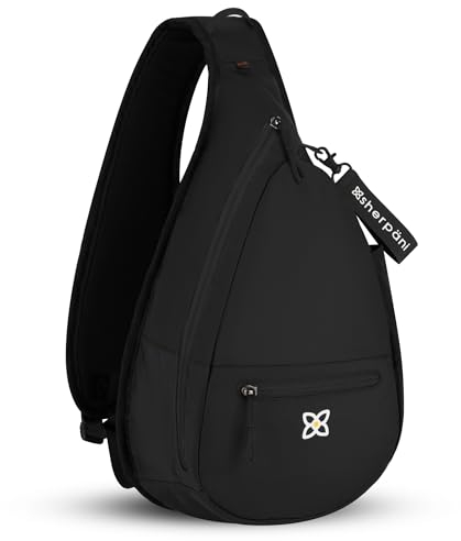Sherpani ESPRIT Nylon Sling Bag Shoulder Sling Bag Crossbody Sling Rucksack für Damen RFID Schutz, Raven Classic, Einheitsgröße