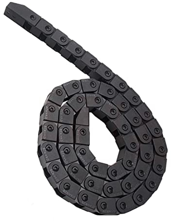 Amindz Nylon Kabel Schleppkette Drahtträger,Kabelschleppkette,Cable Chain,Energiekette,Schleppkette,Kabelführung Cable Drag Chain,für Laser Graviermaschine, 3D Drucker (14 x 18 mm, 1 Metre)