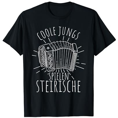 Steirische Harmonika Volksmusik Musik Akkordeon T-Shirt