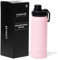 HYDRATE | 500ml Stainless Steel Water Bottle - Hot and Cold Thermal Bottle - 24-Hour Cold Retention - Leak-Proof Design - Ideal for Workouts, Hikes and Everyday Hydration - 23.3 x 7.1 Cm