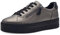 Jana Damen Plateau Sneaker mit Reißverschluss Vegan, Silber (Silber), 40 EU