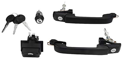 Peowuieu Système de verrouillage de porte de voiture - Kit de serrure pour poignée de porte - Convient pour Golf Mk3 1H0837207B 1H0905855A 1H6827571A 1H0898081