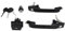 Peowuieu Système de verrouillage de porte de voiture - Kit de serrure pour poignée de porte - Convient pour Golf Mk3 1H0837207B 1H0905855A 1H6827571A 1H0898081