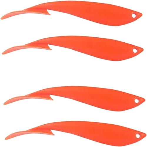KOMUNJ Juego de 4 peladores de cítricos de mano en seco, seguro y práctico, ayudante de cocina, fruta, forma de avión (naranja)