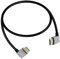 RIIEYOCA Câble d'extension HDMI mâle à angle gauche 90 degrés vers HDMI mâle à angle gauche 90 degrés, 48Gbps High Speed 2.1 Cable Supports 8K@60Hz, ARC,3D for DVR, HDTV（1M）