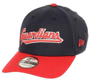 New Era Cleveland Guardians MLB Two Tone Navy Scarlet 39Thirty Stretch Cap - M - L