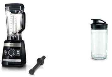 Bosch Standmixer VitaBoost MMBH6P6BDE, 6-Klingen-Edelstahlmesser & WMF Kult X Mix & Go/Küchenminis Smoothie Becher 300ml, Smoothie Flasche, Mixbehälter, Tritan-Kunststoff, BPA-frei, bruchsicher