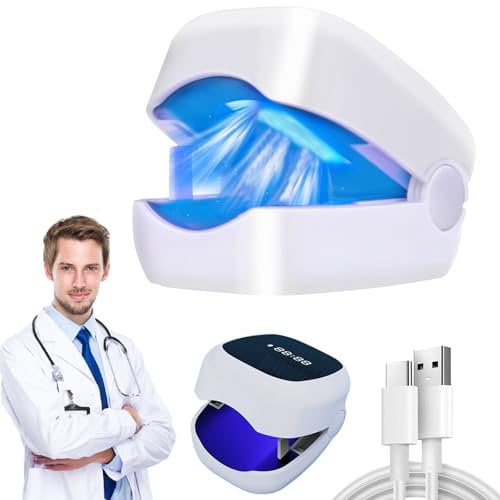 Upgrade Nagelpilz Lasergerät, Nagelpilz Laser Gerät, 21Tage schnell wirkend Nagelpilz Behandlung Schnell Intensiv, Nagelpilz Behandlungs Gerät für Finger und Fußnägel, 500nm Blau & 950nm Infrarotlicht