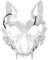 Qkydky Maske Halloween, Gesichtsmaske Wolf, Horror Augenmaske Werwolf, Knochen Halbmaske, Tier Schädel, Tierskelett Gesichtsbedeckung Karneval, Fasching(B)