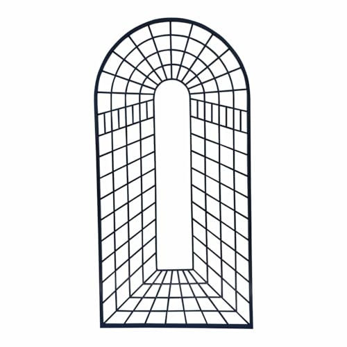 Gabella Metall Eisen Spalier Rankgitter Rankhilfe Wandgitter Portofino 100 200 Feuer Verzinkt Rostfrei 100 cm breit 200 cm hoch Anthrazit Grau