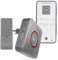 EMOS GoSmart - Smart Home Funkklingel/Türklingel Set mit App - WiFi - kabellos, 52 Melodien, 150m Reichweite, 4 Lautstärken bis 110 dB - inkl. Batterie - silbern