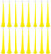 Hoarost Vuvuzela-Hupen, zusammenklappbar, Kunststoff, 61 cm, für Sportveranstaltungen, Abschlussfeiern, Sportspiele, Partygeschenke, Gelb, 16 Stück
