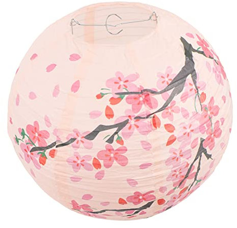 PartyKindom Traditionelle Japanische Papierlaterne Kirschblüten Laterne Für Hochzeiten Feste Und Dekoration Hängelampe Im Japanischen Für Restaurants Und Feiern