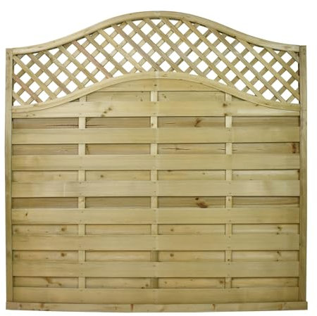 Snowdon Timber Omega Lattice Top Fence Panel (H) 1.8m (W) 1.8m