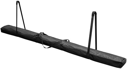 244x20x10cm Tent Pole Storage Bag, Waterproof 600D Oxford Cloth Pouch | Waterproof Rod Container Oversize- Large Capacity Organizer with Padded Handles and Dual Zipper-Portable Long Canopy Pole Bag