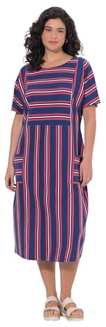 Ulla Popken Damen Midikleid