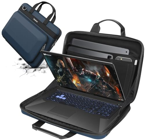 Smatree 15,6 Zoll Hartschutz Laptoptasche für MSI Alpha 15 A3DD/A4DEK,Delta A5EFK,Stealth GS66/A13VF,Cyborg AI A1V/A12VF,Bravo 15,Katana A17/A15 AI,GF65/GF63 Thin, Thin 15/A15, MSI Pulse 17,Blau(A800)