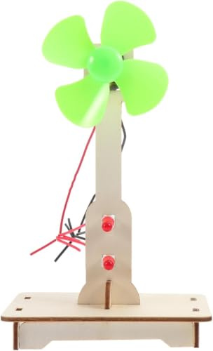 STEM Wind Power Generator Kit - Wooden DIY Physics Science Toy for Kids Ages 8+, Science Windmill Generator Kit for Kids Home and Lab Experiment