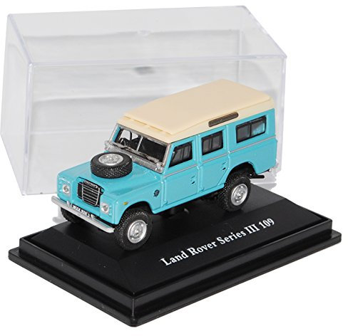 Cararama Land R*o*v*e*r Defender Serie III 109 Blau 1/72 Modell Auto mit individiuellem Wunschkennzeichen