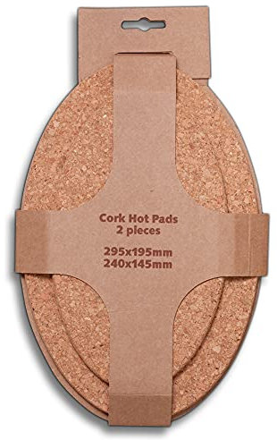 HOFMEISTER® Untersetzer, oval, Verschiedene Größen, 2er Set, aus Kork, 34 cm