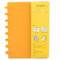 Loose Leaf Journal Notebook tragbare A5 Spiralblock Binder nachfüllbar Briefpapier Notebook Office Schulbedarf(Orange Block)