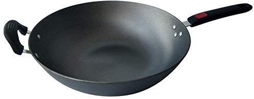 Wok Pentola In Ferro Pentola Manuale Wok Forgiato Wok Home Wok Vintage Wok Ristorante Wok Wok Calderone Non Patinato 31cm