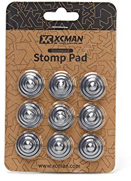 XCMAN 4-lagige Konusnieten Durchmesser 20 cm Aluminium Snowboard Stomp Pad ¨C 9 St¨¹ck