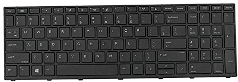 Blesiya Nous Clavier avec Cadre L01028-001 pour HP Probook 450 G5 / 455 G5 / 470 G5 Série