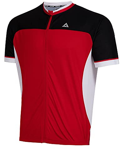 Airtracks Herren Fahrradtrikot Kurzarm Pro T II - Radtrikot - Jersey - Fahrradshirt Kurzarm - Radshirt - Bikeshirt MTB - Atmungsaktiv - UV Schutz - Schnelltrocknend- Reißverschluss Durchgehend