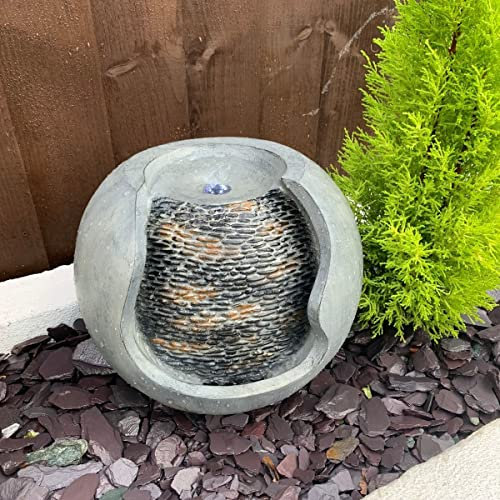 Tranquility Pebble Urn Solar Powered Water Feature With Delux Care Kit,Waterfall, Water Fountain, Garden Decoration, Garden Feature