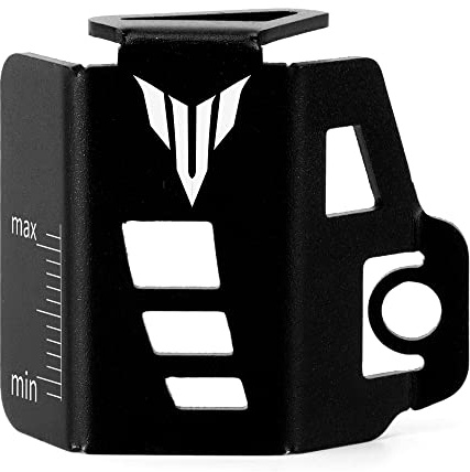 Modeer Para MT03 MT07 MT09 MT25 2015-2023 Motocicleta Bomba de freno trasera Tanque de líquido Taza de aceite Protector de la cubierta del depósito FZ07 FZ09 Accesorios (negro)