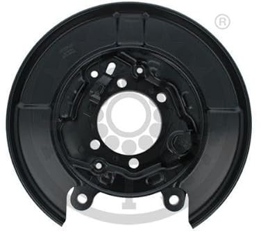 OPTIMAL Ankerblech Hinterachse links Spritzblech Bremsscheibe schwarz Stahlblech für RENAULT KOLEOS (HY) für NISSAN Qashqai/Qashqai +2 I (J10, NJ10) BSP-9604L