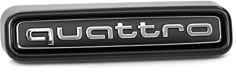 Audi 4N0853736A2ZZ Plakette Quattro Schriftzug Kühlergrill Emblem Logo, für PR-Code 2K7, für Produktion ab 11/2021