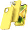 TOCOL Silicone for iPhone 14 Case 6.1-Inch, Liquid Silicone Multi-Color Slim Silky-Soft Touch Anti-Scratch Shockproof Protective Phone Cover, Canary Yellow
