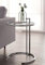 ZStyle Couchtisch Nachttisch Eileen Gray verstellbare Höhe Bett Stahl Chrom Glas Kristall