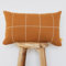 Lumi Living Kissenbezug aus 100 % weicher Baumwolle, gestrickt, modernes geometrisches Design, 30,5 x 50,8 cm, Burnt Orange
