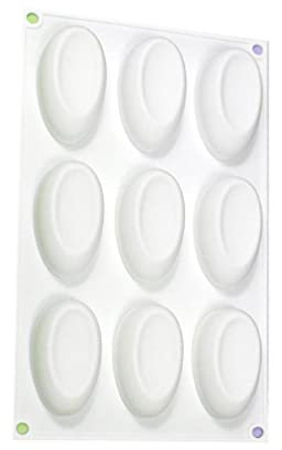 Moule en silicone à 9 cavités en forme de demi-œufs pour fondant, chocolat, outils de décoration de gâteau, accessoires de cuisine, moules à gâteau pour la cuisson en silicone pour décorations de