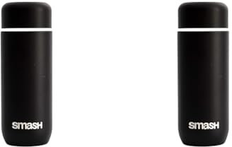 Smash Coffee Flask, Black, 5cm x 5cm x 16cm (Pack of 2)